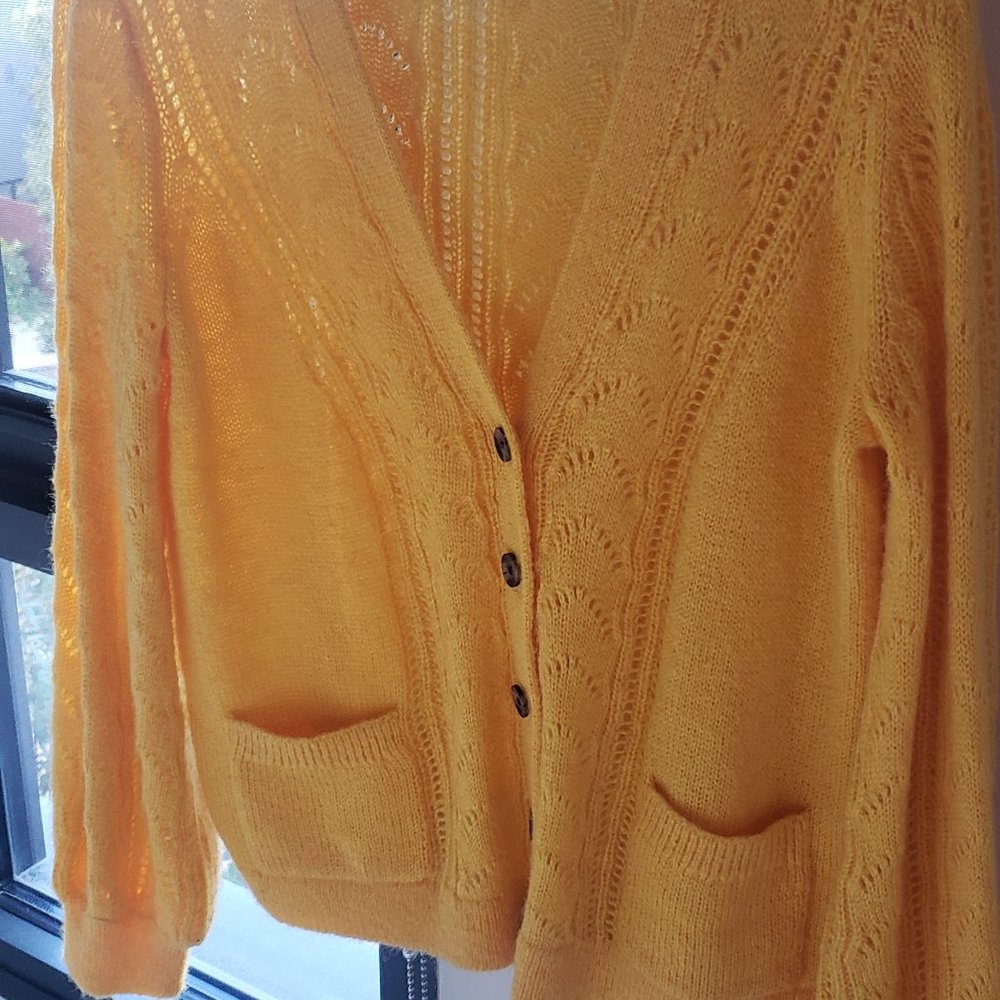 Boden Sunny Yellow Oversized Knit Sweater